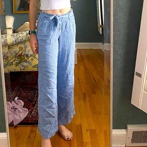 Jolt Blue Pinstriped Pants